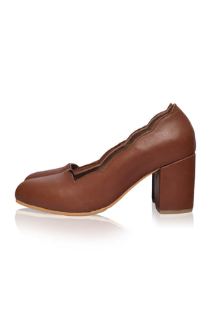 
                  
                    Alia Classic Leather Heels
                  
                