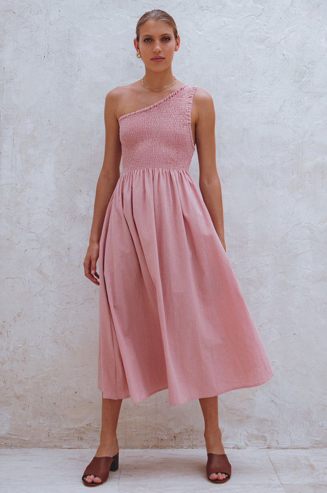 
                  
                    Alina One Shoulder Linen Dress
                  
                