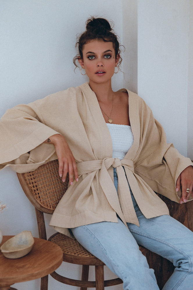 
                  
                    Antibes Linen Kimono
                  
                