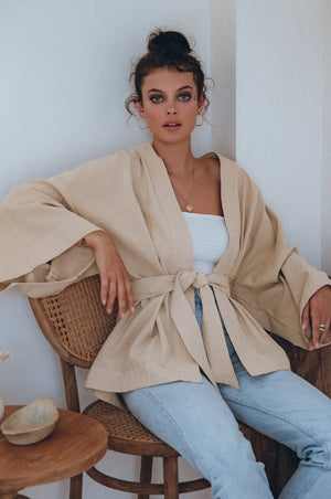 
                  
                    Antibes Linen Kimono
                  
                