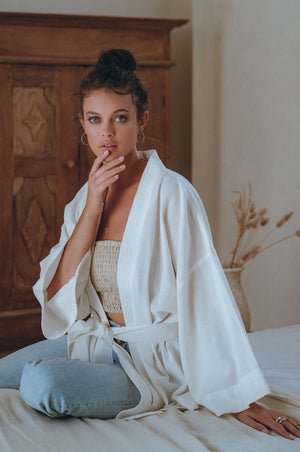 
                  
                    Antibes Linen Kimono
                  
                