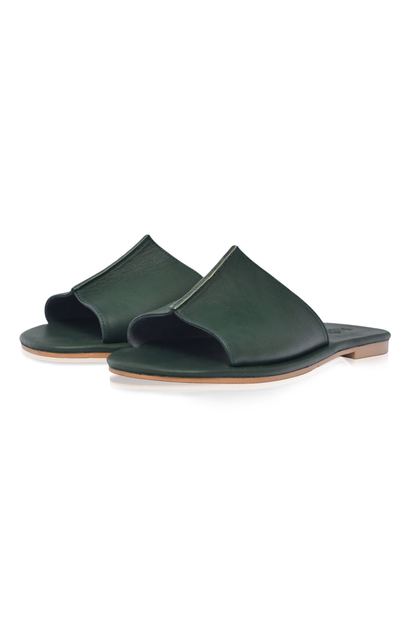 Bilbao Leather Slides