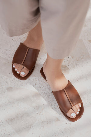 
                  
                    Bilbao Leather Slides
                  
                