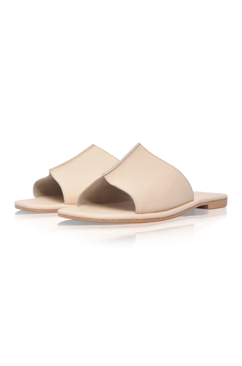 Bilbao Leather Slides