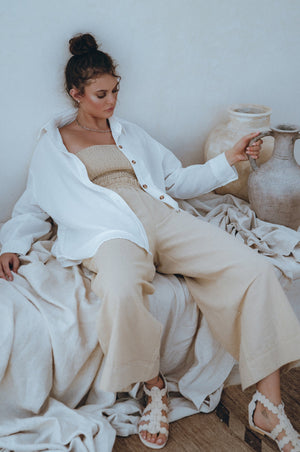 
                  
                    Delhi Linen Pants
                  
                