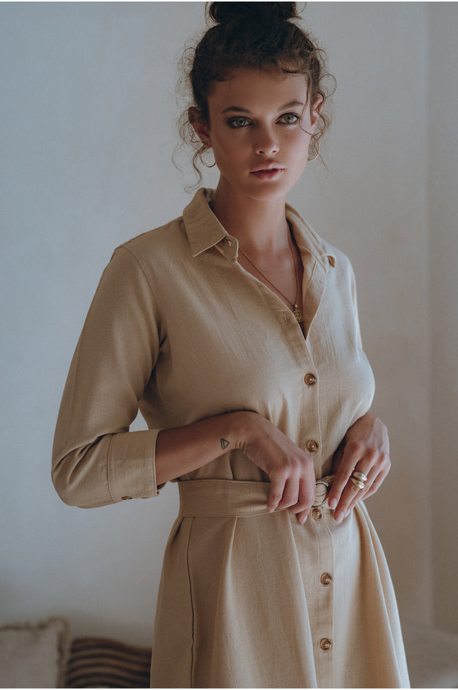 
                  
                    Essence Shirt Linen Dress
                  
                