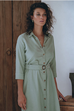 
                  
                    Essence Shirt Linen Dress
                  
                