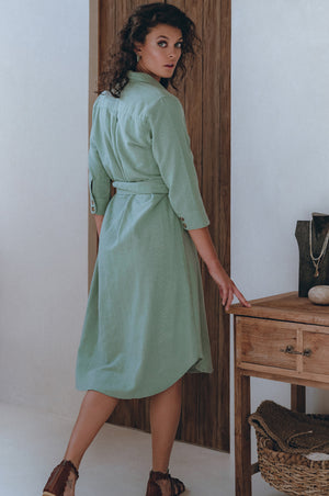 
                  
                    Essence Shirt Linen Dress
                  
                