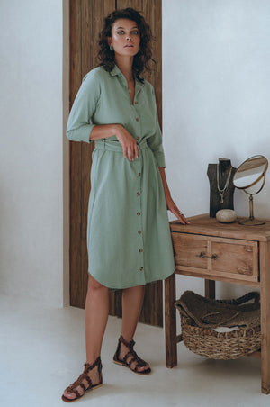 
                  
                    Essence Shirt Linen Dress
                  
                