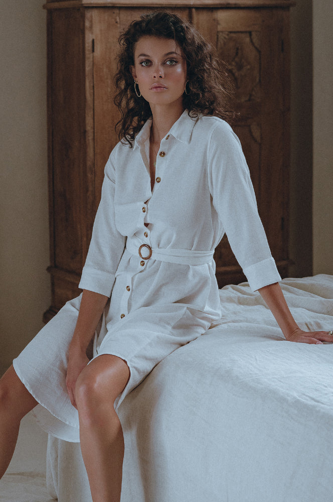 Essence Shirt Linen Dress