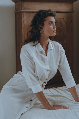 
                  
                    Essence Shirt Linen Dress
                  
                