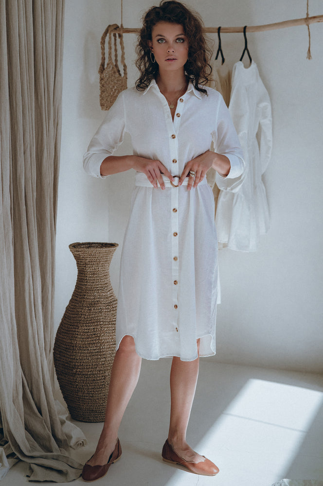 
                  
                    Essence Shirt Linen Dress
                  
                