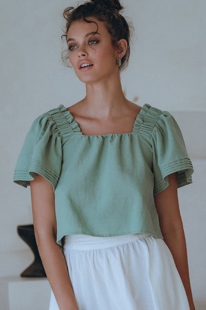 
                  
                    Estelle Linen Top
                  
                