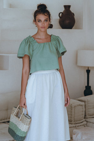 
                  
                    Estelle Linen Top
                  
                