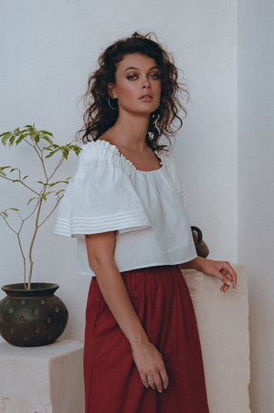 
                  
                    Estelle Linen Top
                  
                