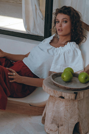 
                  
                    Estelle Linen Top
                  
                