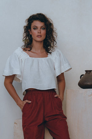 
                  
                    Estelle Linen Top
                  
                