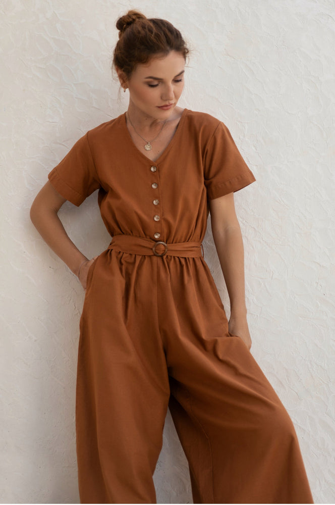 
                  
                    Evora Linen Jumpsuit
                  
                