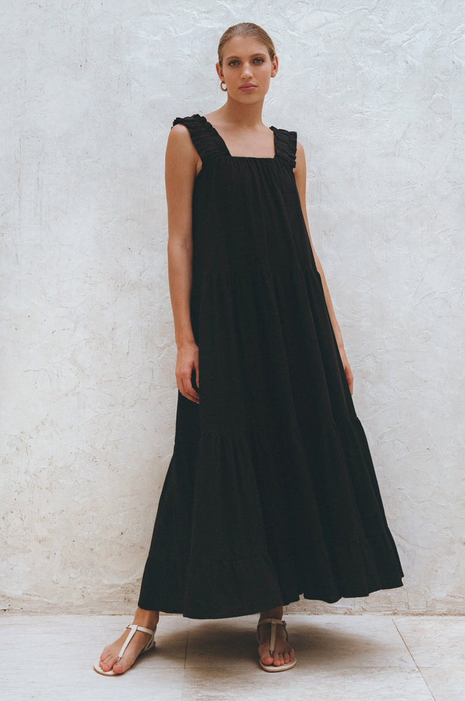 
                  
                    La Palma Linen Maxi Dress
                  
                