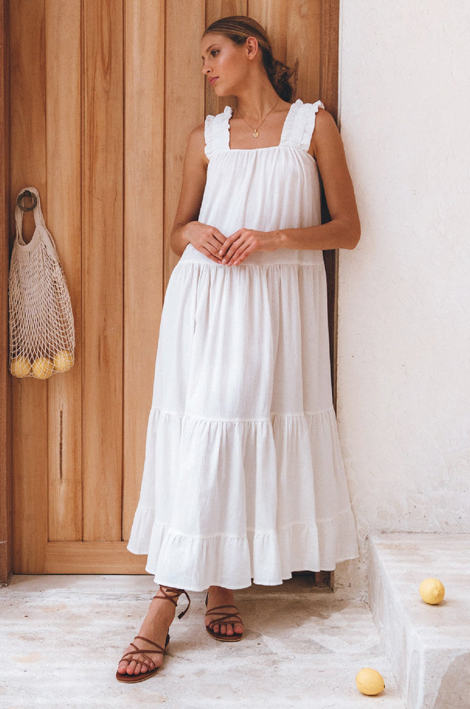 
                  
                    La Palma Linen Maxi Dress
                  
                