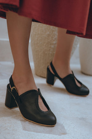 
                  
                    Lola Leather Mules
                  
                