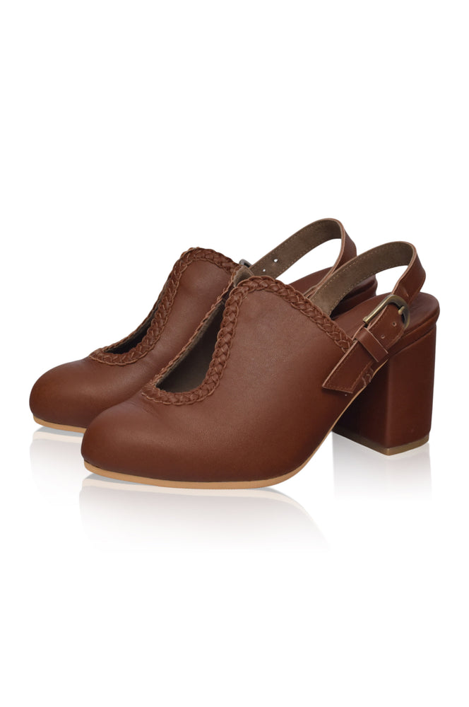 
                  
                    Lola Leather Mules
                  
                