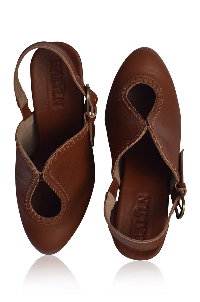 
                  
                    Lola Leather Mules (Sz. 4)
                  
                