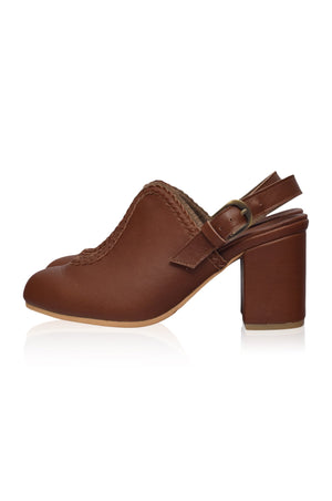 
                  
                    Lola Leather Mules (Sz. 4)
                  
                