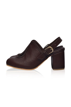 
                  
                    Lola Leather Mules
                  
                