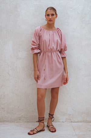 
                  
                    Medea Linen Mini Dress
                  
                