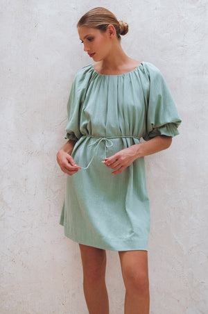 
                  
                    Medea Linen Mini Dress
                  
                