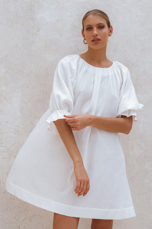 
                  
                    Medea Linen Mini Dress
                  
                