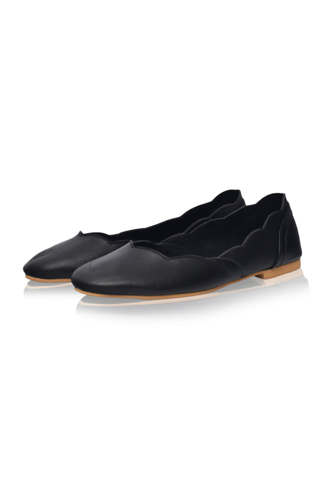 
                  
                    Milan Leather Ballet Flats (Sz. 4 & 11)
                  
                