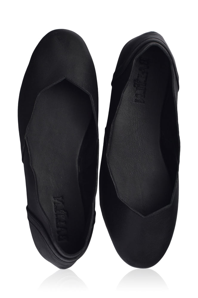 
                  
                    Milan Leather Ballet Flats (Sz. 4 & 11)
                  
                