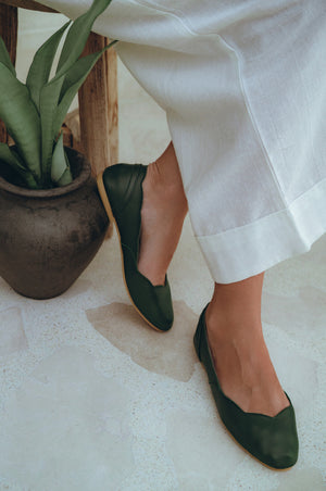 
                  
                    Milan Leather Ballet Flats (Sz. 4 & 11)
                  
                