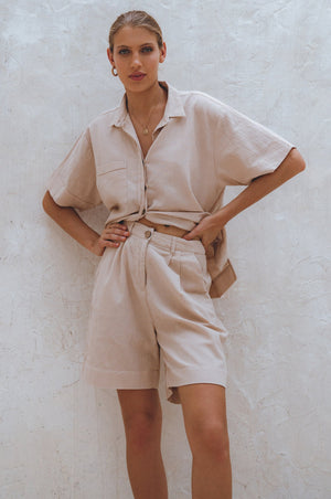 
                  
                    Mykonos Linen Shorts
                  
                