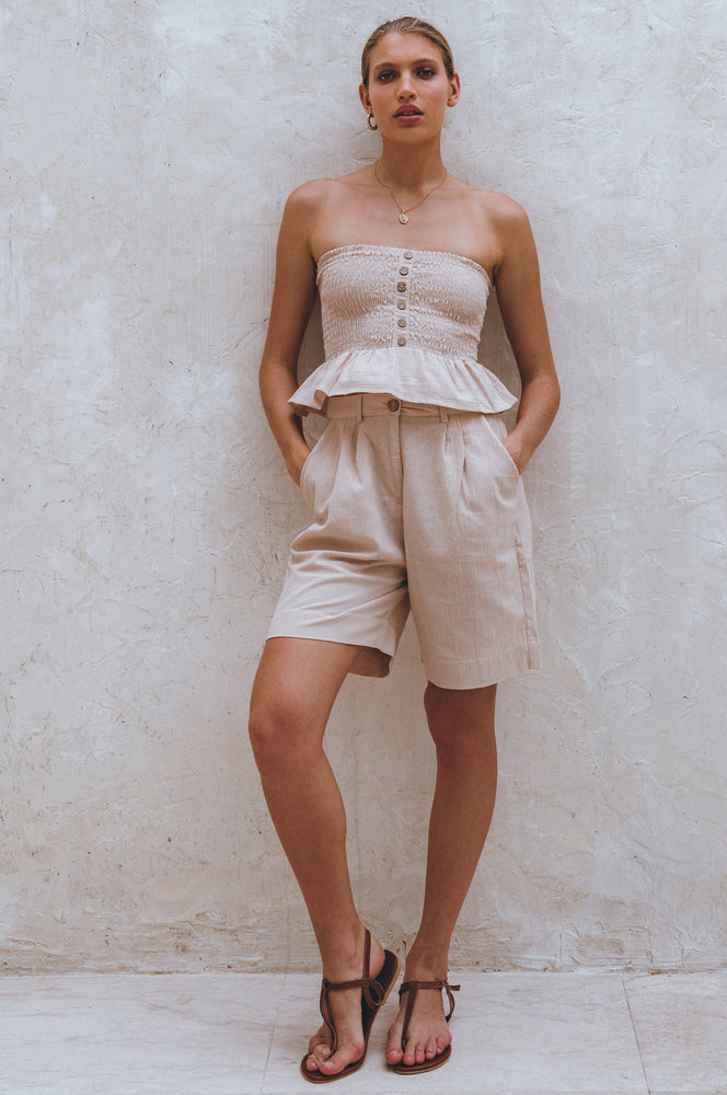 
                  
                    Mykonos Linen Shorts
                  
                