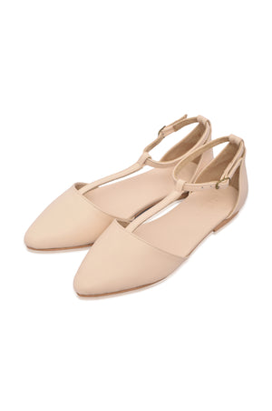 
                  
                    Paula Pointy Leather Flats
                  
                