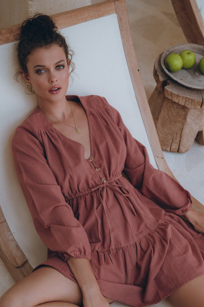 Positano Linen Mini Dress