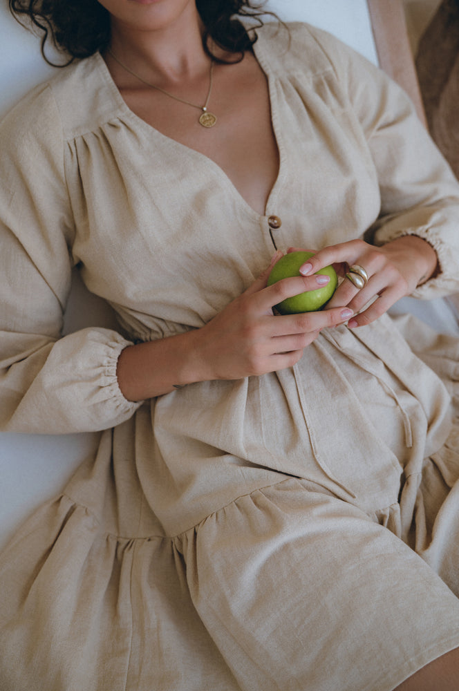 
                  
                    Positano Linen Mini Dress
                  
                