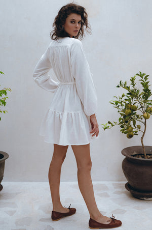 
                  
                    Positano Linen Mini Dress
                  
                