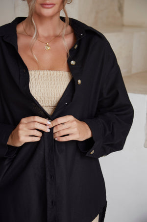 
                  
                    Romania Oversized Linen Shirt
                  
                