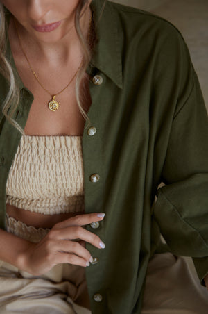 
                  
                    Romania Oversized Linen Shirt
                  
                