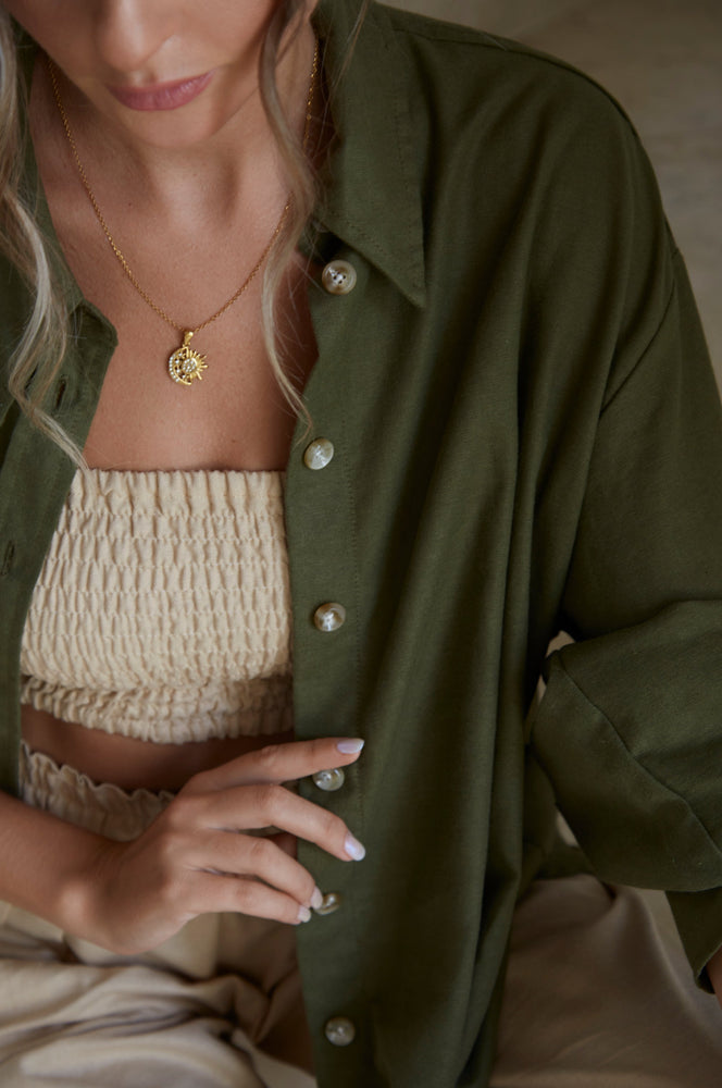 
                  
                    Romania Oversized Linen Shirt
                  
                