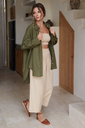 
                  
                    Romania Oversized Linen Shirt
                  
                