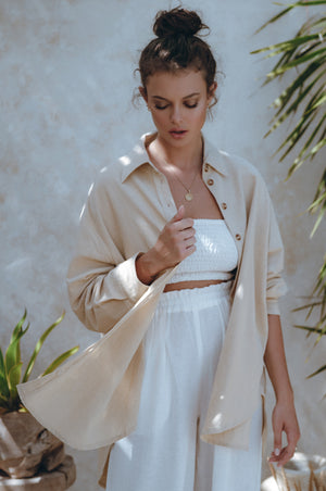 
                  
                    Romania Oversized Linen Shirt
                  
                