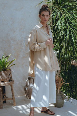 
                  
                    Romania Oversized Linen Shirt
                  
                