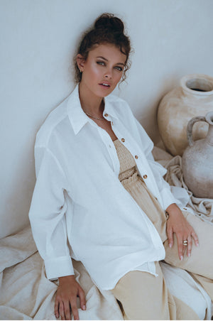 
                  
                    Romania Oversized Linen Shirt
                  
                
