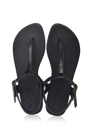 
                  
                    Rosalia T-strap Leather Sandals
                  
                