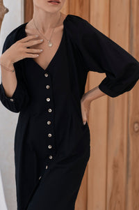 Selene Belted Midi Dress